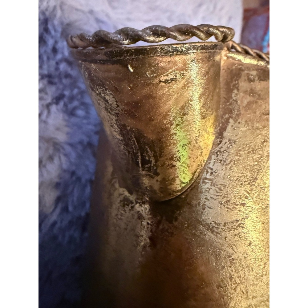 HOSLEY BRASS Vintage WATERING CAN 8 1/4" TALL - Picture 6 of 10